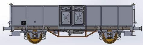 Exact-Train EX23991 - H0 - Offene Güterwagen UIC 2 Wddo OPW, PKP, Ep. IV